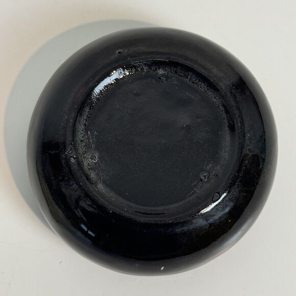 Vintage Black & White Cat Lidded Porcelain Trinket Dish - Picture 6 of 8